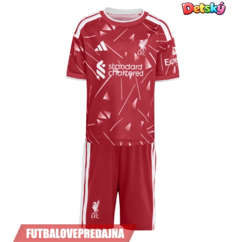 Lacne Dětský Futbalové dres Liverpool Ronald Araujo #33 2026-27 Krátky Rukáv - Domáci (+ trenírky)